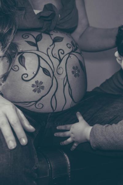 Gigia Belly Painting 14